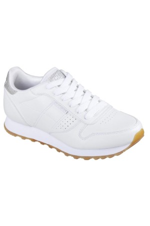 Deportivos casual skechers old school blanco 699