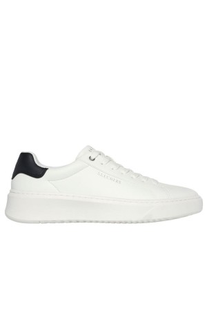 Deportivos casual hombre Skechers court break blanco 183175