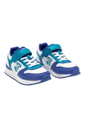 deportivo casual niños joma blanco petroleo tornado jr 2517