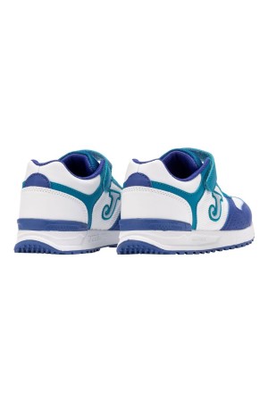 deportivo casual niños joma blanco petroleo tornado jr 2517