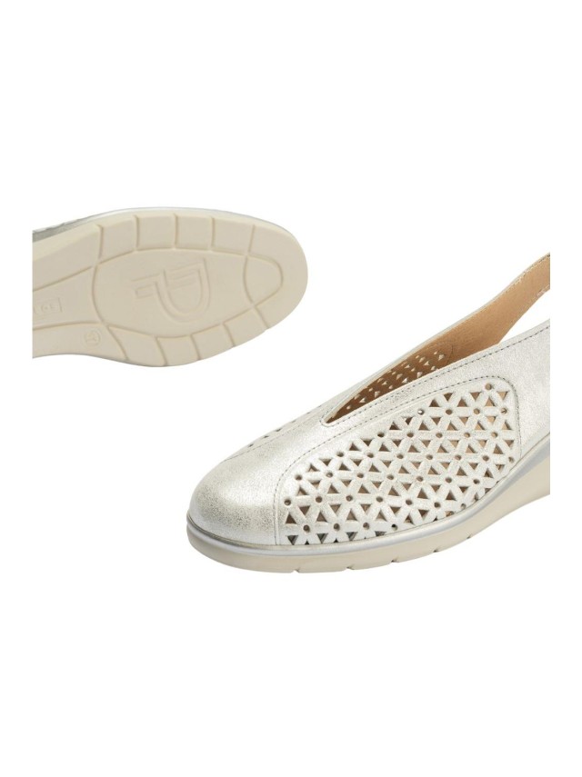 Zapatos de salon Mujer Pitillos plata...