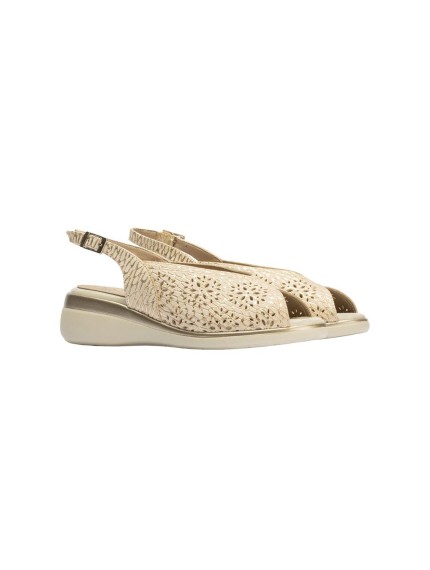 Sandalias cuña Mujer Pitillos oro       10342 2