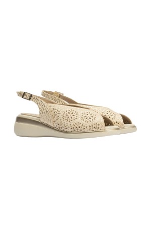 Sandalias cuña Mujer Pitillos oro       10342