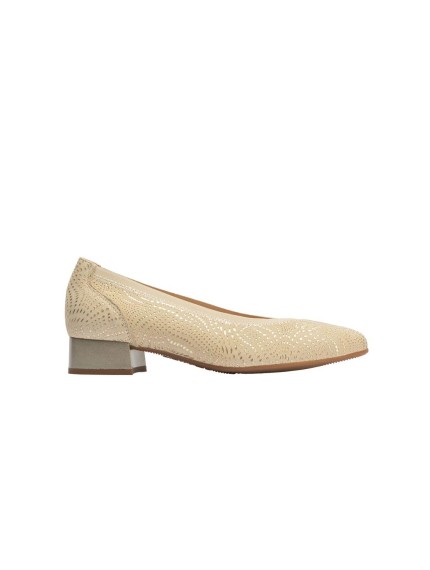 Zapatos salon mujer pitillos oro 10450