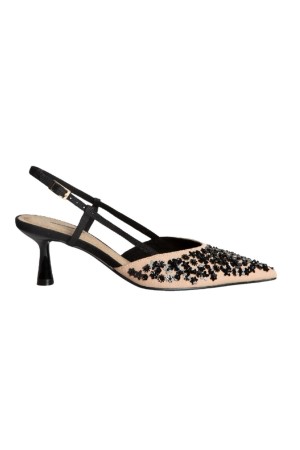 Zapatos de vestir Corina nude-negro m5256