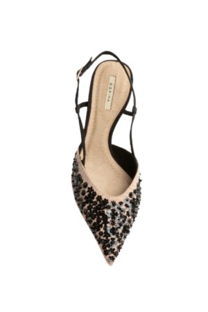 Zapatos de vestir Corina nude-negro m5256