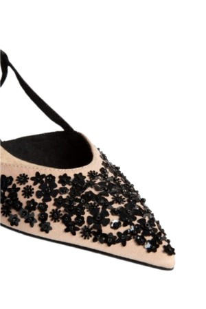 Zapatos de vestir Corina nude-negro m5256