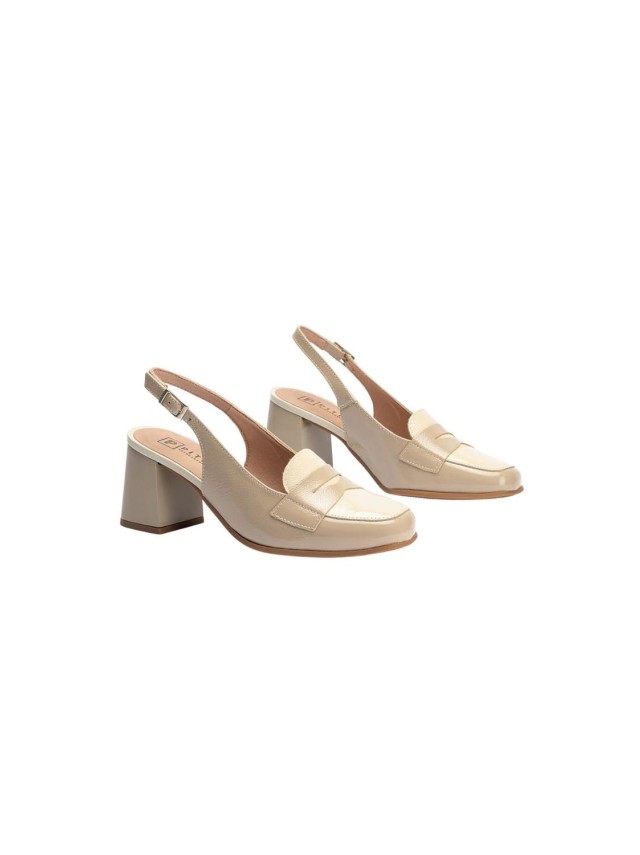 Mocasines Mujer Pitillos crema 10491