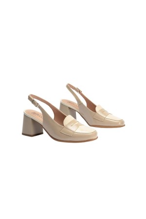 Mocasines Mujer Pitillos crema 10491