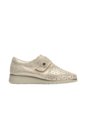 Zapatos cuña Mujer Pitillos oro 10333