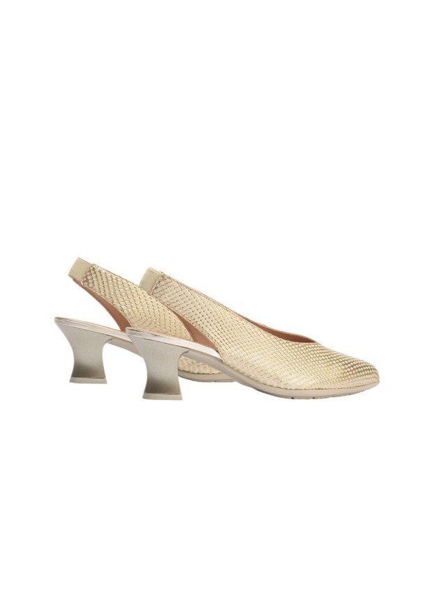 Zapatos de salon Mujer Pitillos oro...