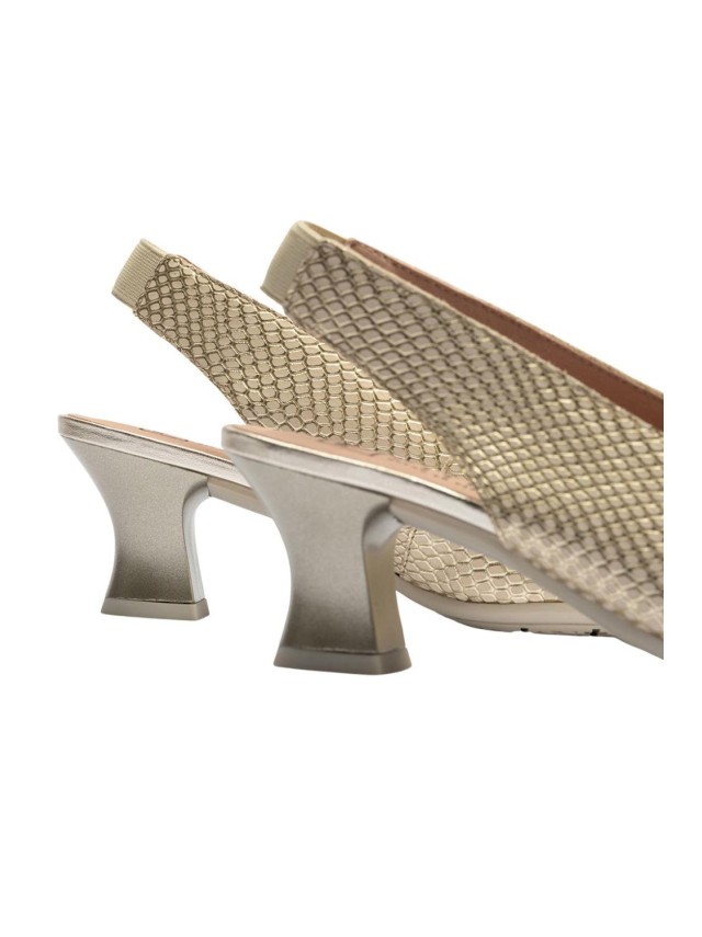 Zapatos de salon Mujer Pitillos oro...