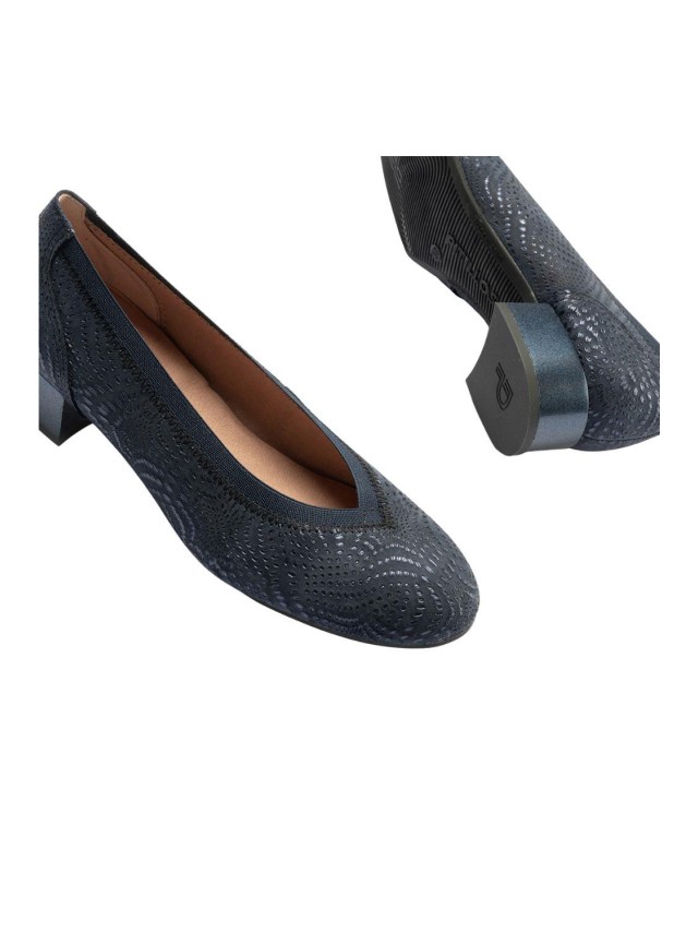 Zapatos salon mujer pitillos oro 10450