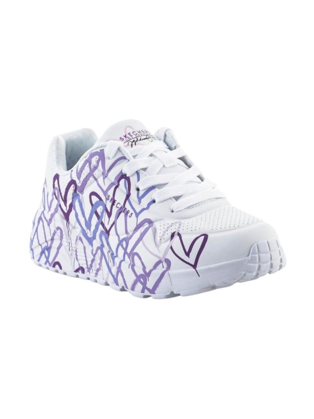deportivos casual skechers blanco...
