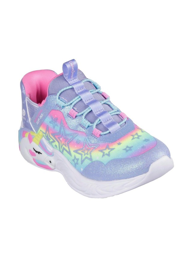 Deportivos luces niños Skechers slip...
