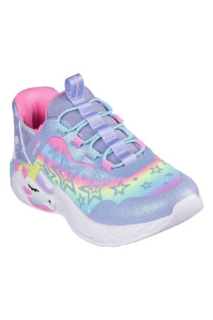 Deportivos luces niños Skechers slip ins unicorn lila 302296l