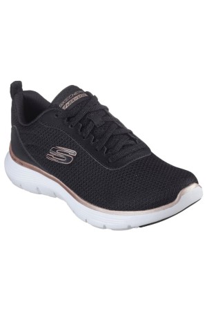 Deportivos fitness mujer skechers flex appeal 5.0 negro 150206
