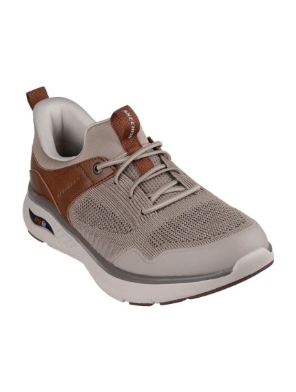 Deportivos casual hombre skechers slip ins arch fit taupe... 2