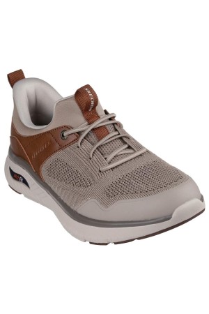 Deportivos casual hombre skechers slip ins arch fit taupe 205340