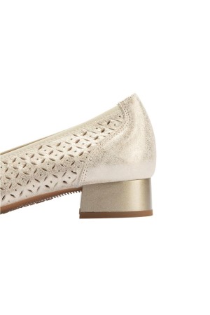 zapatos de salon mujer pitillos oro 10452