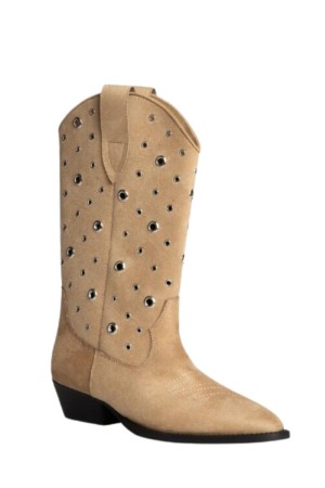 Botas camperas Mujer Caña Ancha camel m5001