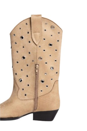 Botas camperas Mujer Caña Ancha camel m5001