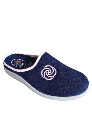 Zapatillas casa abiertas mujer javer flor marino 26-253