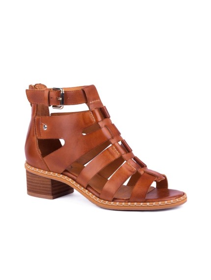 SANDALIAS TACON MUJER PIKOLINOS BLANES BRANDY W3H-1823