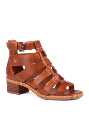 SANDALIAS TACON MUJER PIKOLINOS BLANES BRANDY W3H-1823