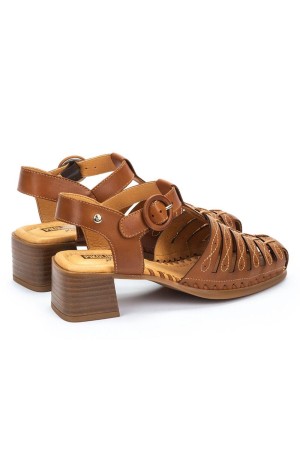 sandalias tacon mujer pikolinos romana brandy w9g-1577