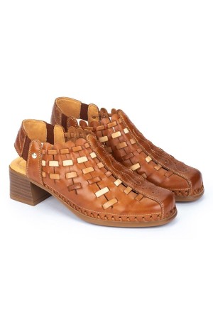 sandalias tacon mujer pikolinos romana brandy w9g-1758c1