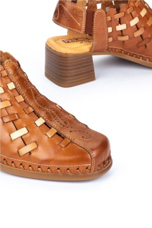 sandalias tacon mujer pikolinos romana brandy w9g-1758c1