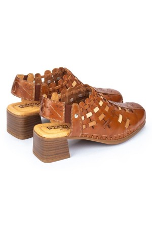 sandalias tacon mujer pikolinos romana brandy w9g-1758c1