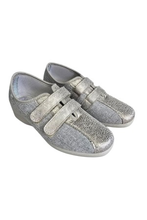 Alpargatas lona Mujer Cosdam dos velcro beige 2513