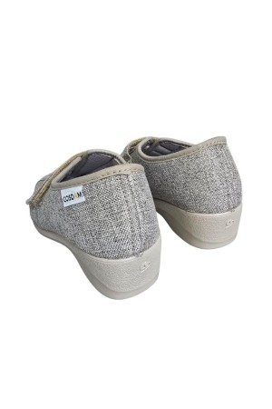 Alpargatas lona Mujer Cosdam dos velcro beige 2513