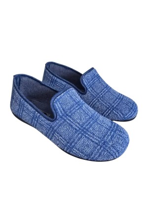 Zapatillas cerradas Hombre Biorelax Cuadros marino 13763