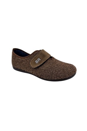 Zapatillas cerradas hombre Biorelax Velcro marron 13918