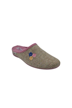 Zapatillas abiertas Mujer Cosdam Flores malva 526