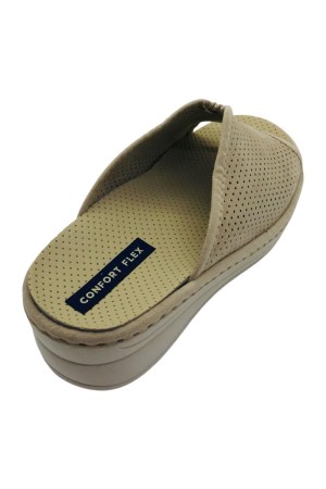 zapatillas cuña pinturines beige 4028
