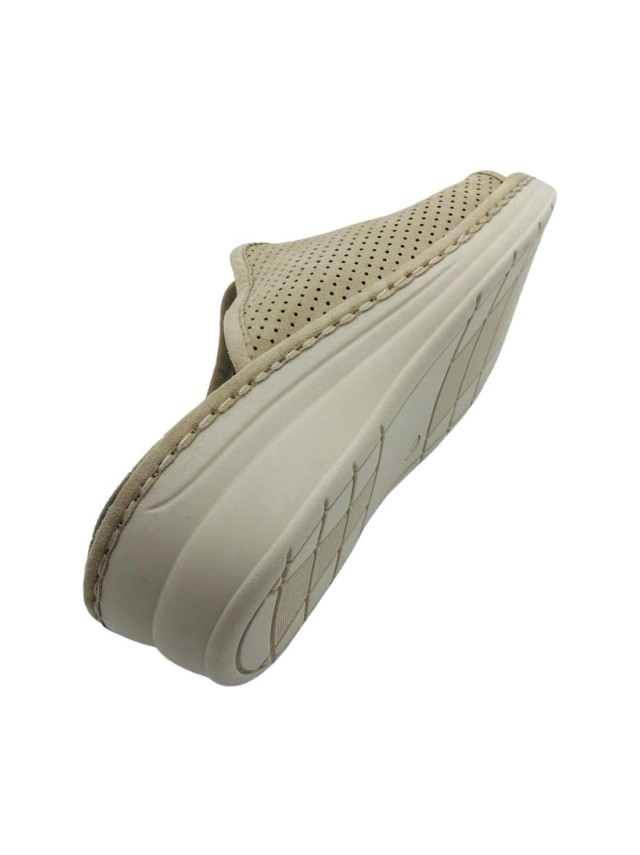 zapatillas cuña pinturines beige 4028
