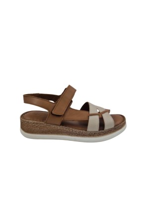 sandalias planas 48horas cuero-beige 512403