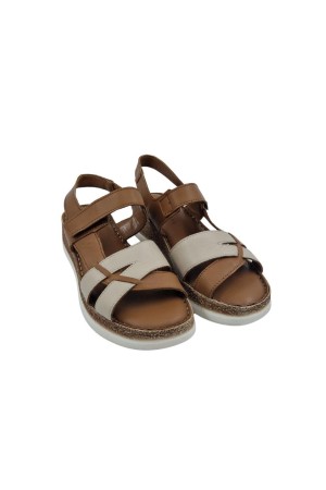 sandalias planas 48horas cuero-beige 512403