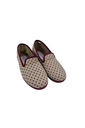 Zapatillas cerradas mujer natalia lunares burdeos 516