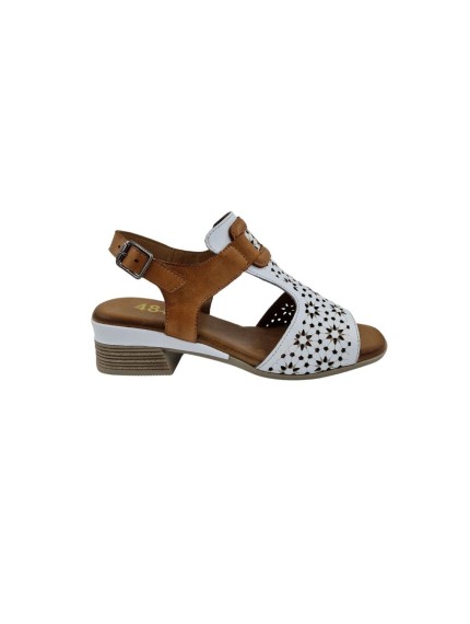 sandalias tacon 48horas blanco-cuero 515804 2
