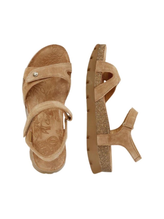 sandalias cuña panama jack cuero...
