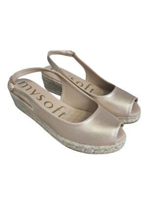 Alpargatas esparto Mujer My Soft 25m100 PLATINO