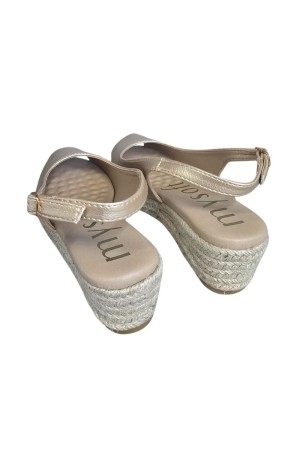 Alpargatas esparto Mujer My Soft 25m100 PLATINO