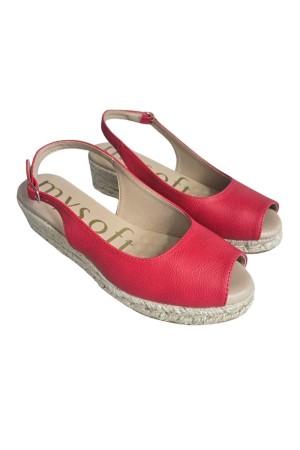 Alpargatas esparto Mujer My Soft 25m100 ROJO