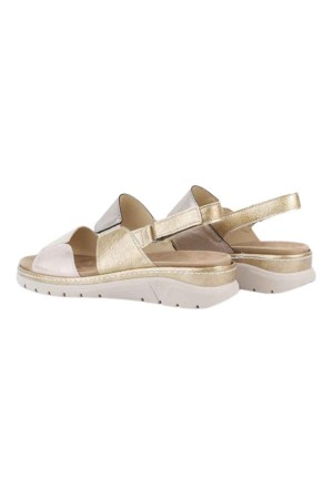 sandalias cuña leyland sunglow plata 3360
