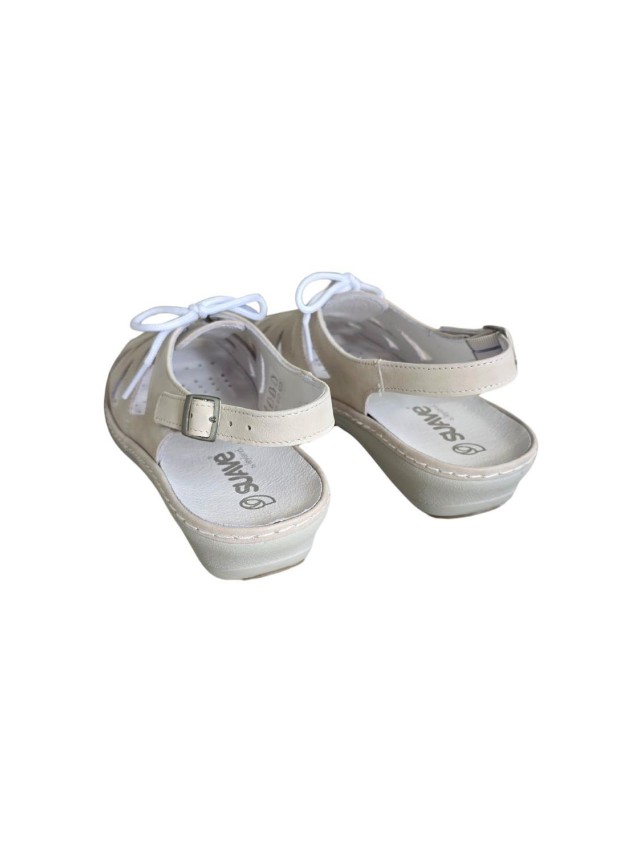 Sandalias cuña mujer Suave cordon...